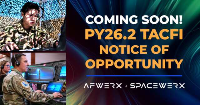 Coming Soon! PY26.2 TACFI Notice of Opportunity