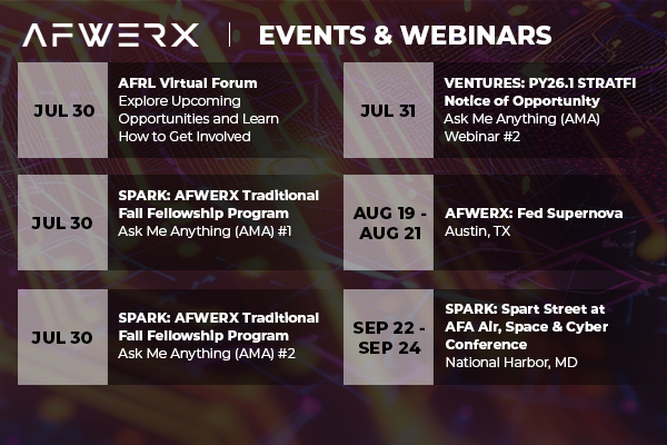 Opportunities to Connect Calendar