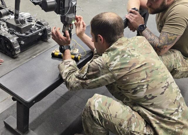 What started as a school project has developed into a promising innovation for explosive ordnance disposal operations across the Defense Department.