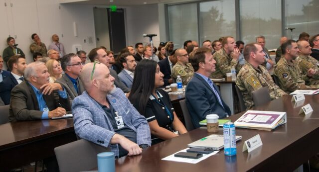 Representatives from 17 commercial space companies joined officials from Space Systems Command on Aug. 19, 2025 for a National Security Space Launch (NSSL) Industry Day to assist commercial launch service and space capability providers in planning for NSSL Phase 3 Lane 1 on-ramp opportunities.